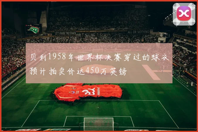 贝利1958年世界杯决赛穿过的球衣预计拍卖价达450万英镑